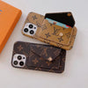 HypedEffect Louis Vuitton Leather Back Pocket Phone Case for iPhone 14