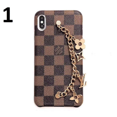 HypedEffect Louis Vuitton Leather Phone Cases With Straps for iPhone 14