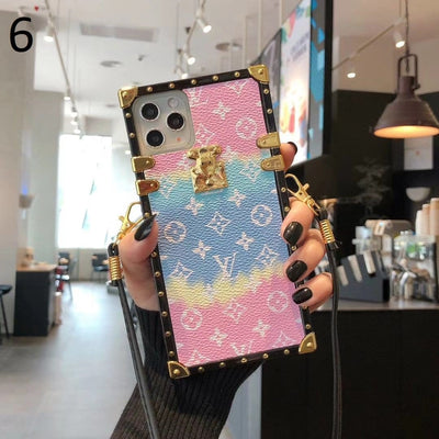 HypedEffect Louis Vuitton Rainbow Leather Case For iPhone 13 and iPhone 14