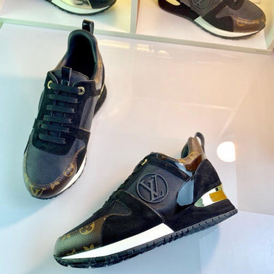 HypedEffect Louis Vuitton Run Away Black Suede Sneakers