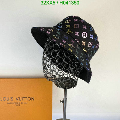 HypedEffect Louis Vuitton White Rainbow Bucket Hat - Light Effect