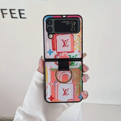 HypedEffect Louis Vuitton Z Flip/Z Fold Phone Cases with Ring Holder | Artistic Styles
