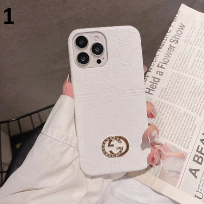 HypedEffect Luxurious Gucci Leather Case for iPhone 14