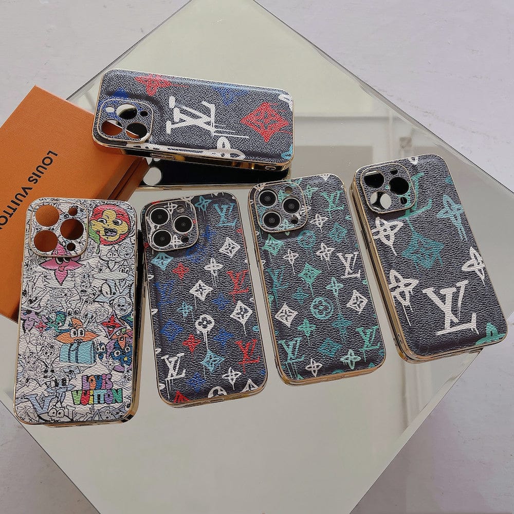 HypedEffect LV Unique Graffiti Style Cases for iPhone 11, 12, 13, and 14 Pro Max