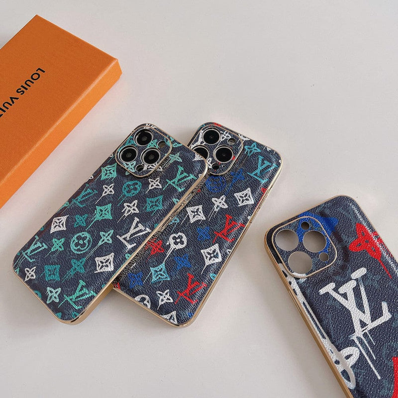 HypedEffect LV Unique Graffiti Style Cases for iPhone 11, 12, 13, and 14 Pro Max