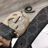 Hypedeffect Lxurious Black Gucci Belt Silver Finished Logo