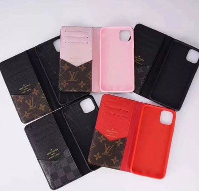 HypedEffect New Leather Louis Vuitton and Gucci Folio Cases for iPhone 15