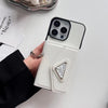 HypedEffect Prada-Inspired Designer iPhone Case with Card Holder – Available for iPhone 13 to iPhone 16