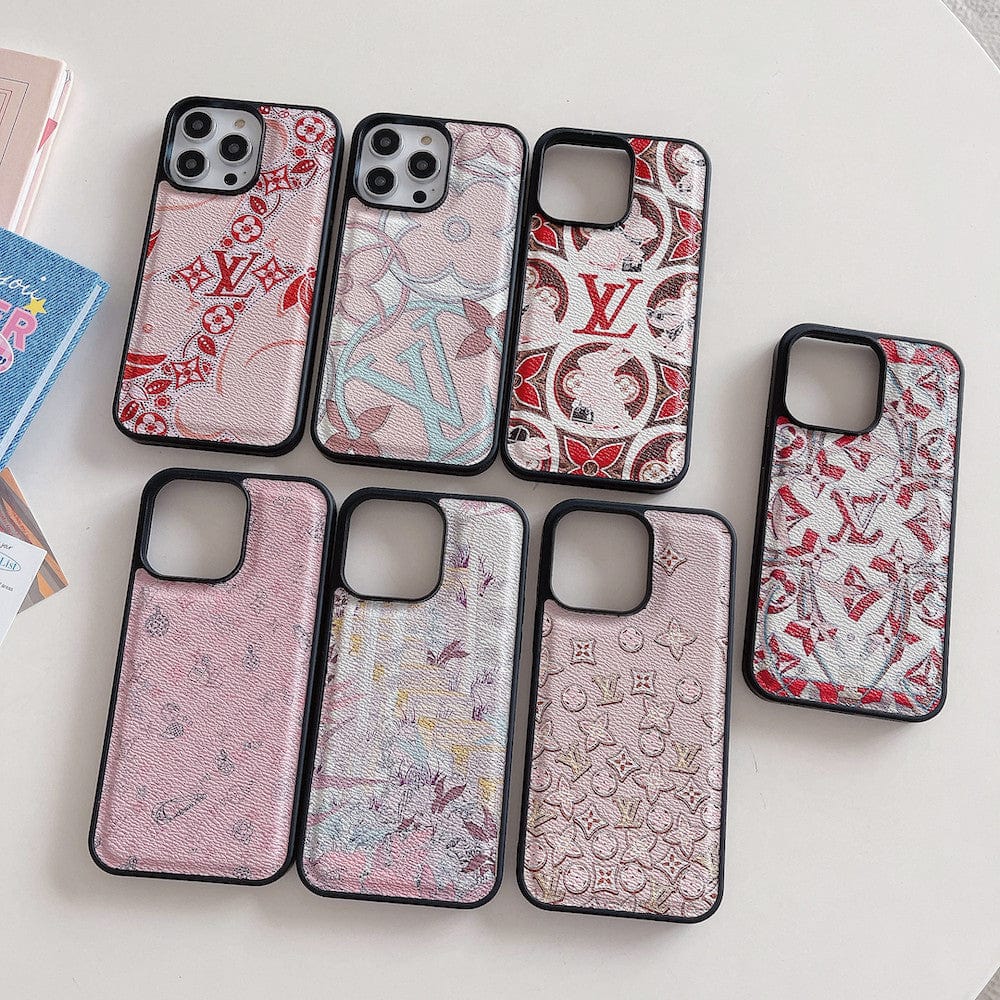 HypedEffect Red and Pink Louis Vuitton iPhone Cases - Perfect Fit for Various iPhone Models