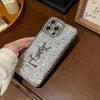 HypedEffect Sparkling YSL iPhone Cases Compatible with iPhone 11 to iPhone 15 Models