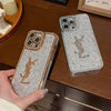 HypedEffect Sparkling YSL iPhone Cases Compatible with iPhone 11 to iPhone 15 Models