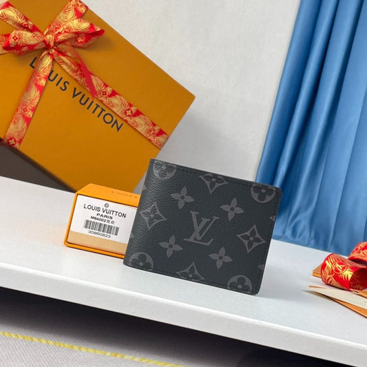 HypedEffects Black louis vuitton Charcoal Gray Monogram Wallet