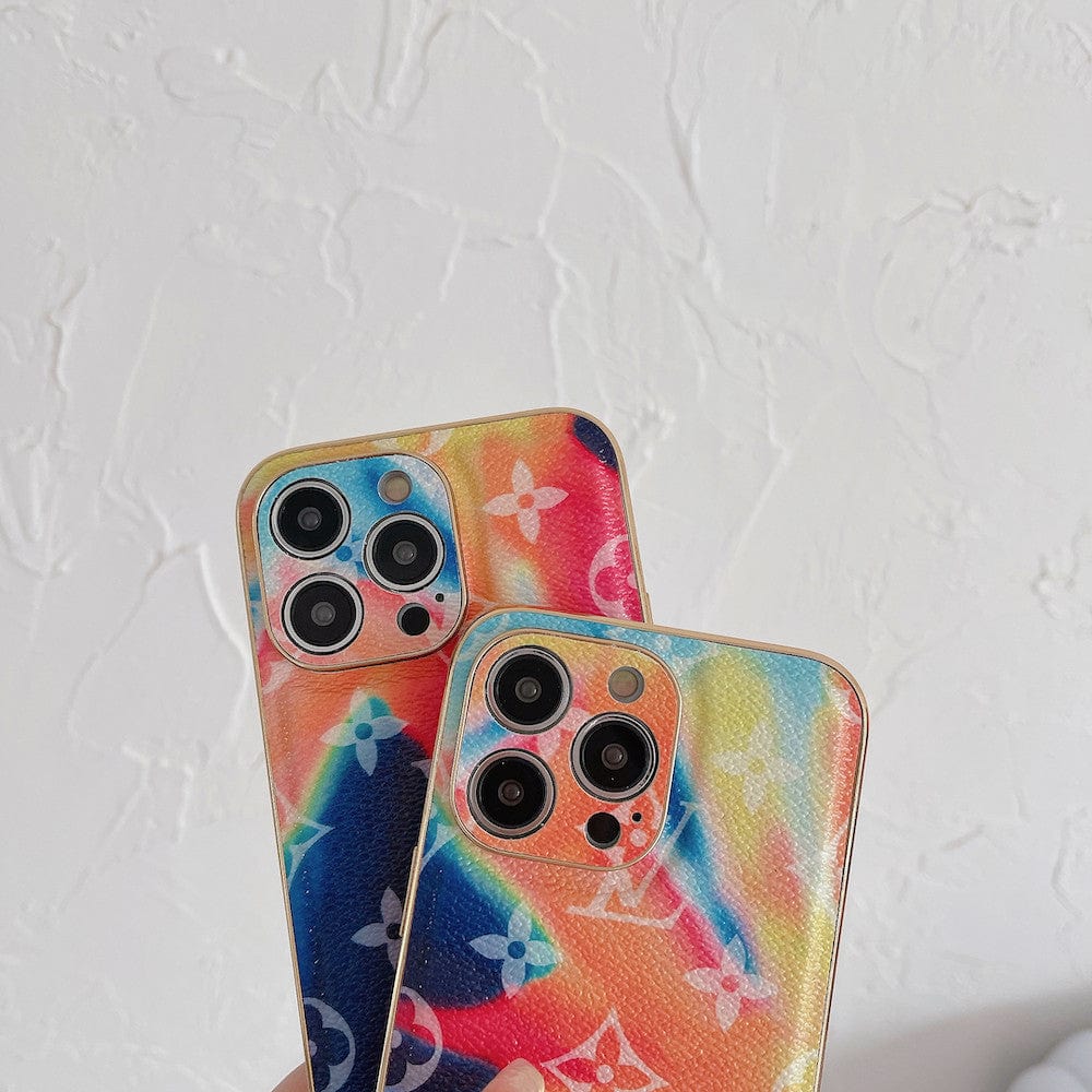 HypedEffects Bleach Rainbow louis vuitton Cases for iPhone 11, 12, 13, and 14 Pro Max