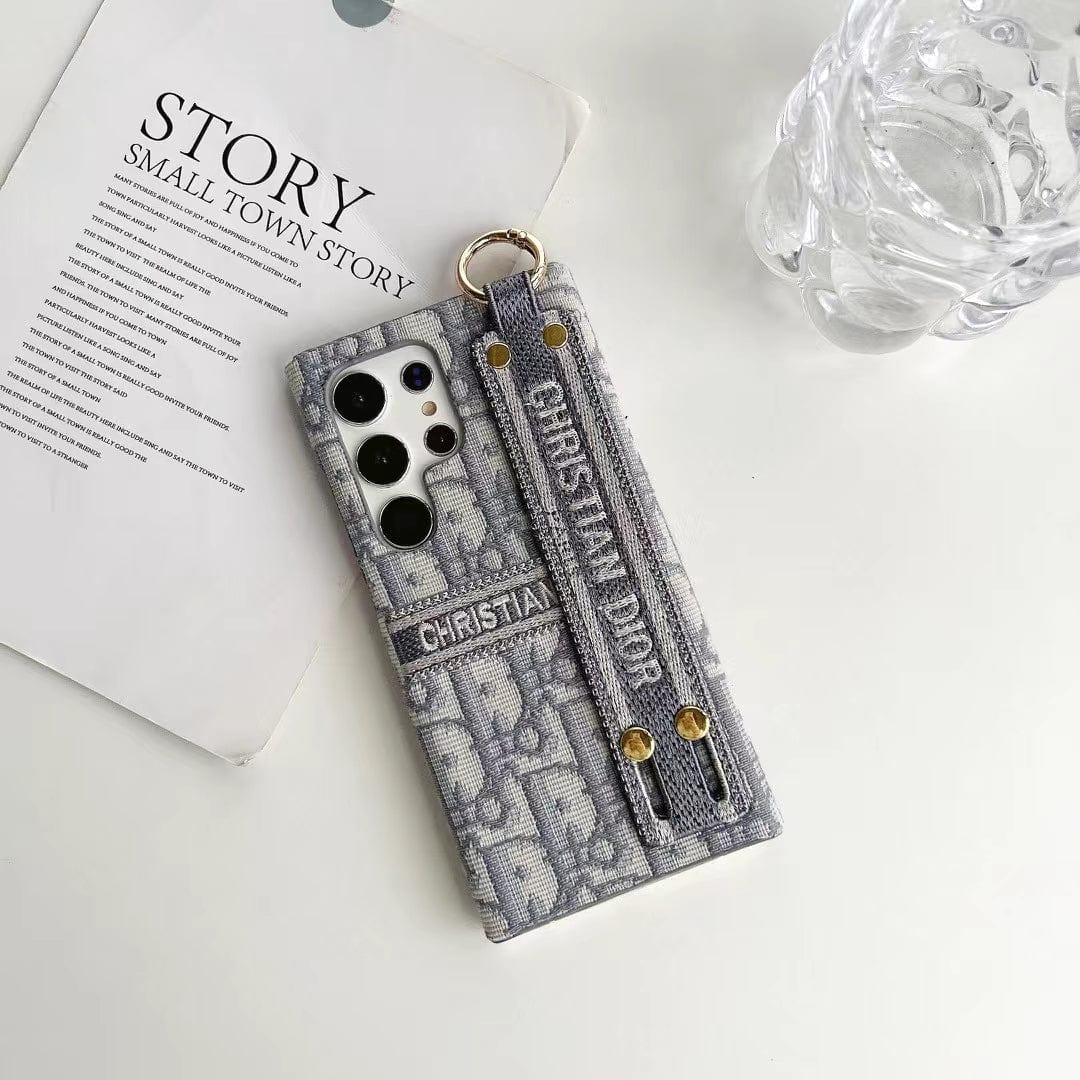 HypedEffects Christian Dior Designer Phone Case For Samsung with Hand strap