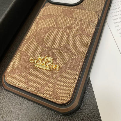 HypedEffects Coach Signature Canvas iPhone Cases with Card Holder