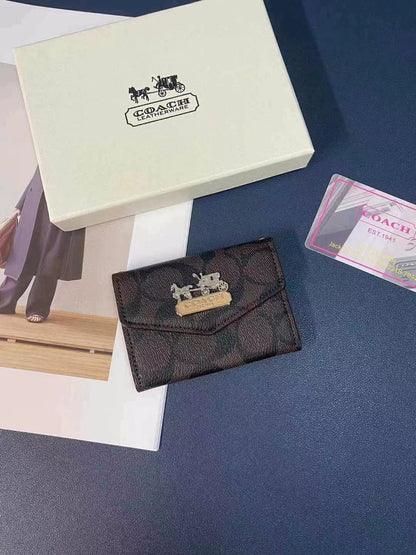 HypedEffects Coach Signature Card Holder Wallet with Horse and Carriage Logo
