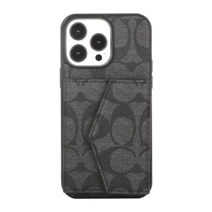 HypedEffects Coach Signature iPhone Case with Card Holder – Available for iPhone 13 to iPhone 17