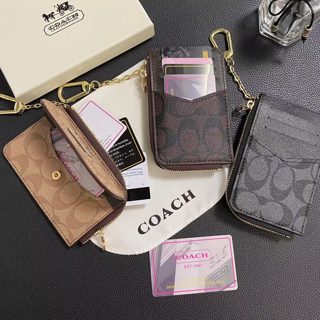 HypedEffects Coach Signature Mini Wallet with Chain