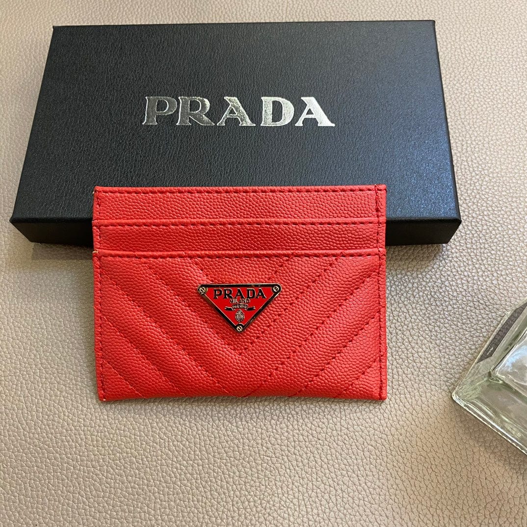 HypedEffects Colorful Prada Leather Card Holders Wallet