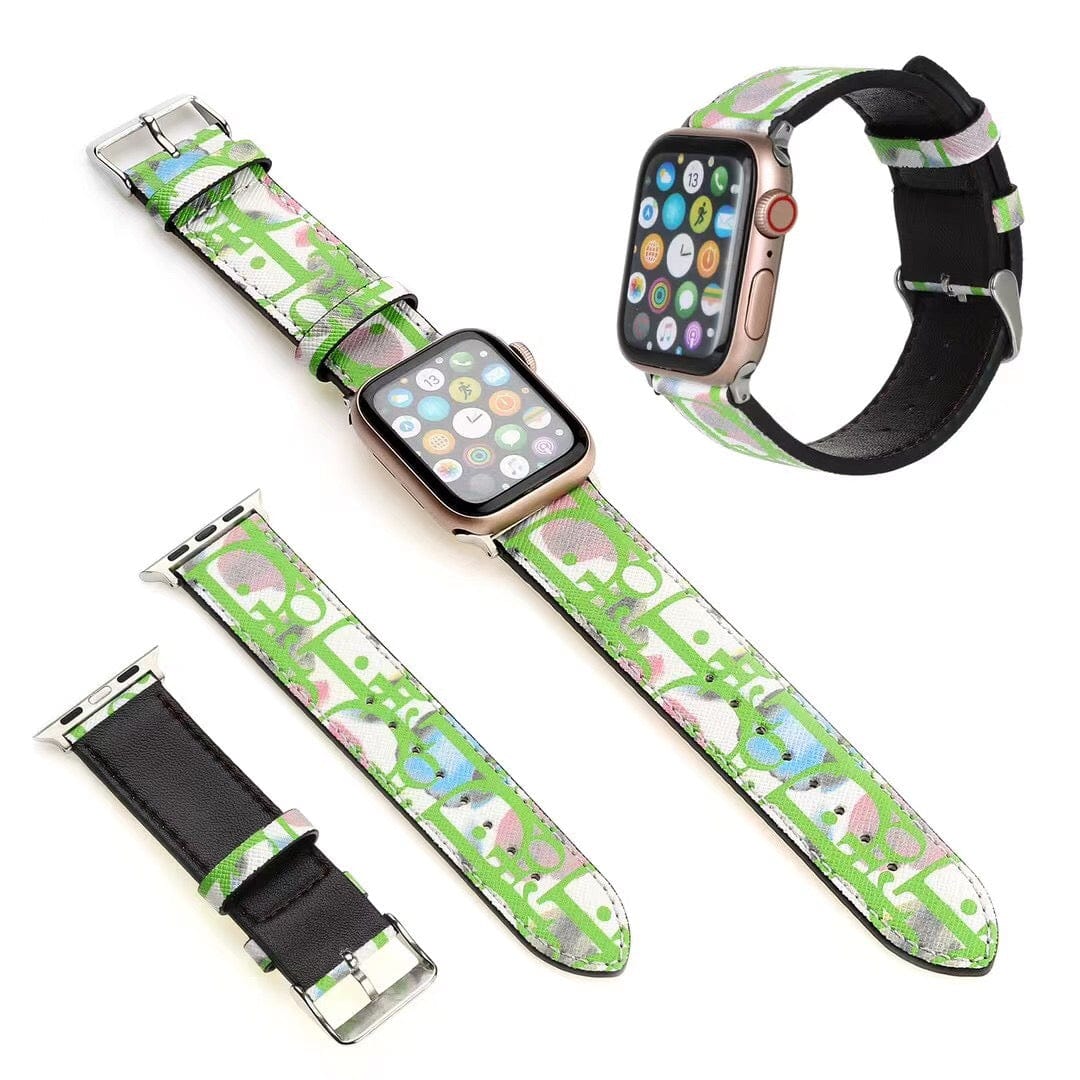 HypedEffects Designer Exotic Leather Dior Watch Band 38/40/41/42/44/45/49 mm