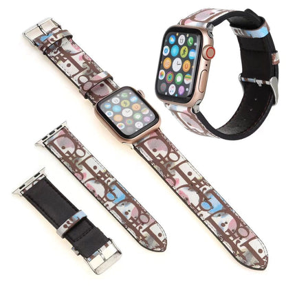HypedEffects Designer Exotic Leather Dior Watch Band 38/40/41/42/44/45/49 mm