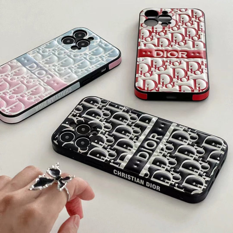 HypedEffects Dior Embossed Monogram iPhone Cases - Luxe Collection