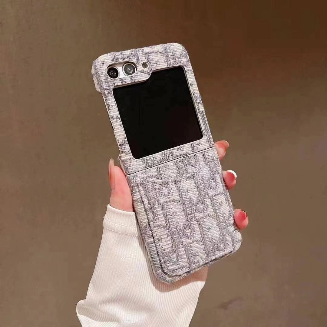 HypedEffects Dior-Inspired Samsung Z Flip Case – Available for Z Flip 3, 4, 5, and 6