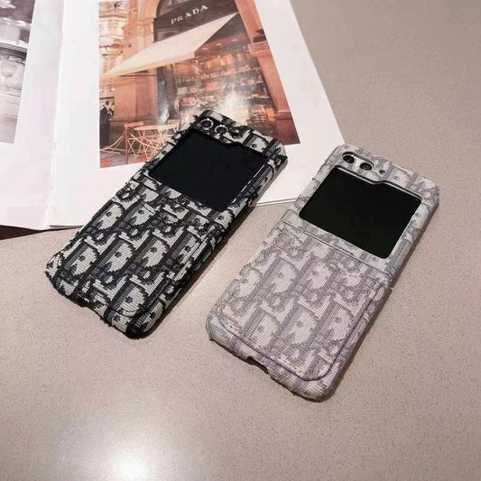 HypedEffects Dior-Inspired Samsung Z Flip Case – Available for Z Flip 3, 4, 5, and 6