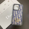 HypedEffects Dior Monogram iPhone Cases with Card Holder - Dual Design Collection