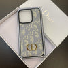 HypedEffects Dior Monogram iPhone Cases with Gold "CD" Logo and Card Holder - Signature Series