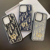 HypedEffects Dior Monogram iPhone Cases with Gold "CD" Logo and Card Holder - Signature Series