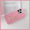 HypedEffects Dior Quilted Leather iPhone Cases with Embossed Logo