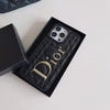 HypedEffects Dior Quilted Leather iPhone Cases with Embossed Logo