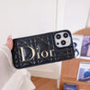 HypedEffects Dior Quilted Leather iPhone Cases with Embossed Logo