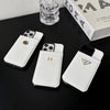 HypedEffects Eelegant White Leather Prada & Gucci & Hermes iPhone Cover