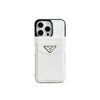 HypedEffects Eelegant White Leather Prada & Gucci & Hermes iPhone Cover