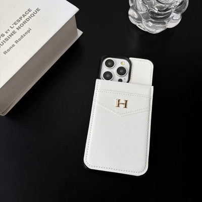 HypedEffects Eelegant White Leather Prada & Gucci & Hermes iPhone Cover