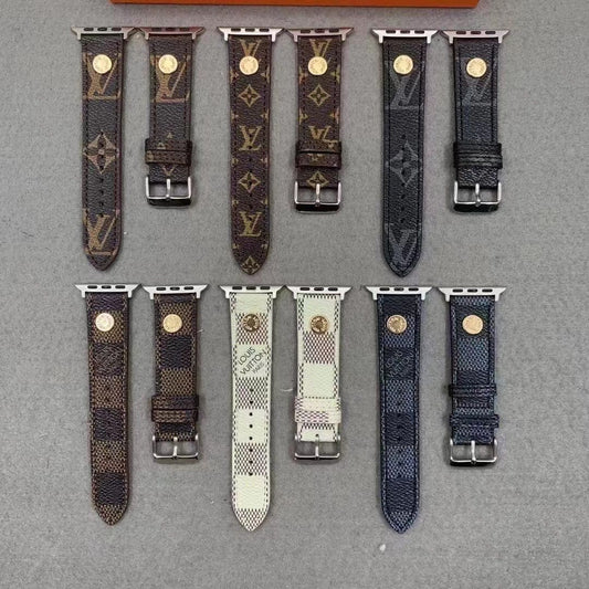 HypedEffects Elegant Leather louis vuitton Watch Band 38/40/41/42/44/45/49 mm