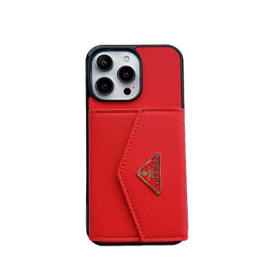 HypedEffects Fashioned Leather Fabric Prada iPhone Cases | Compatible for iPhone 11 to iPhone 16