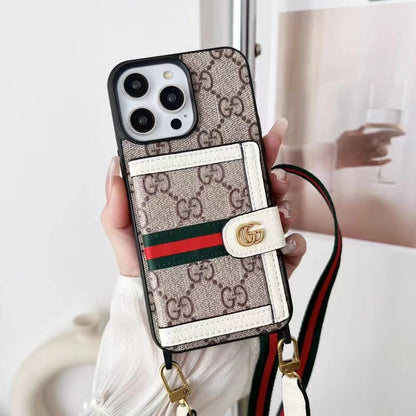 HypedEffects gucci iPhone 15 Case with Wrist Strap