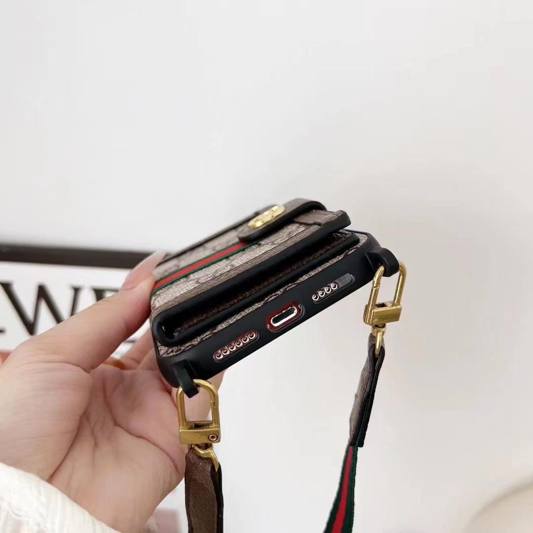HypedEffects gucci iPhone 15 Case with Wrist Strap