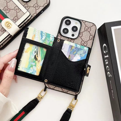 HypedEffects gucci iPhone 15 Case with Wrist Strap