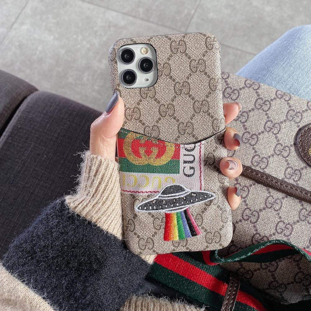 HypedEffects gucci Iphone Cases With Card Pockets