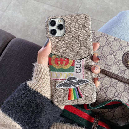 HypedEffects gucci Iphone Cases With Card Pockets