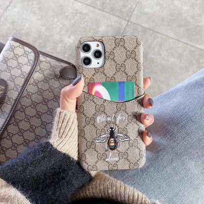 HypedEffects gucci Iphone Cases With Card Pockets (iPhone 12 to 14)
