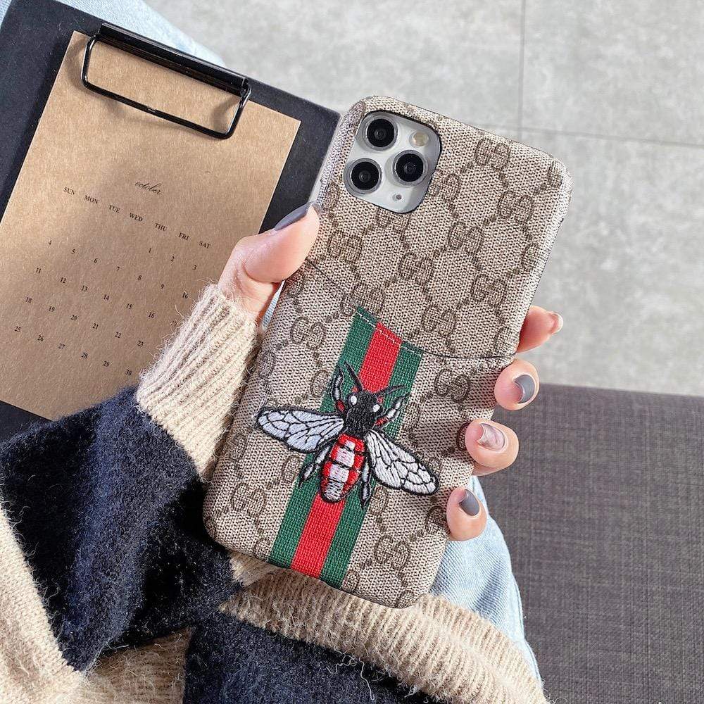 HypedEffects gucci Iphone Cases With Card Pockets (iPhone 12 to 14)