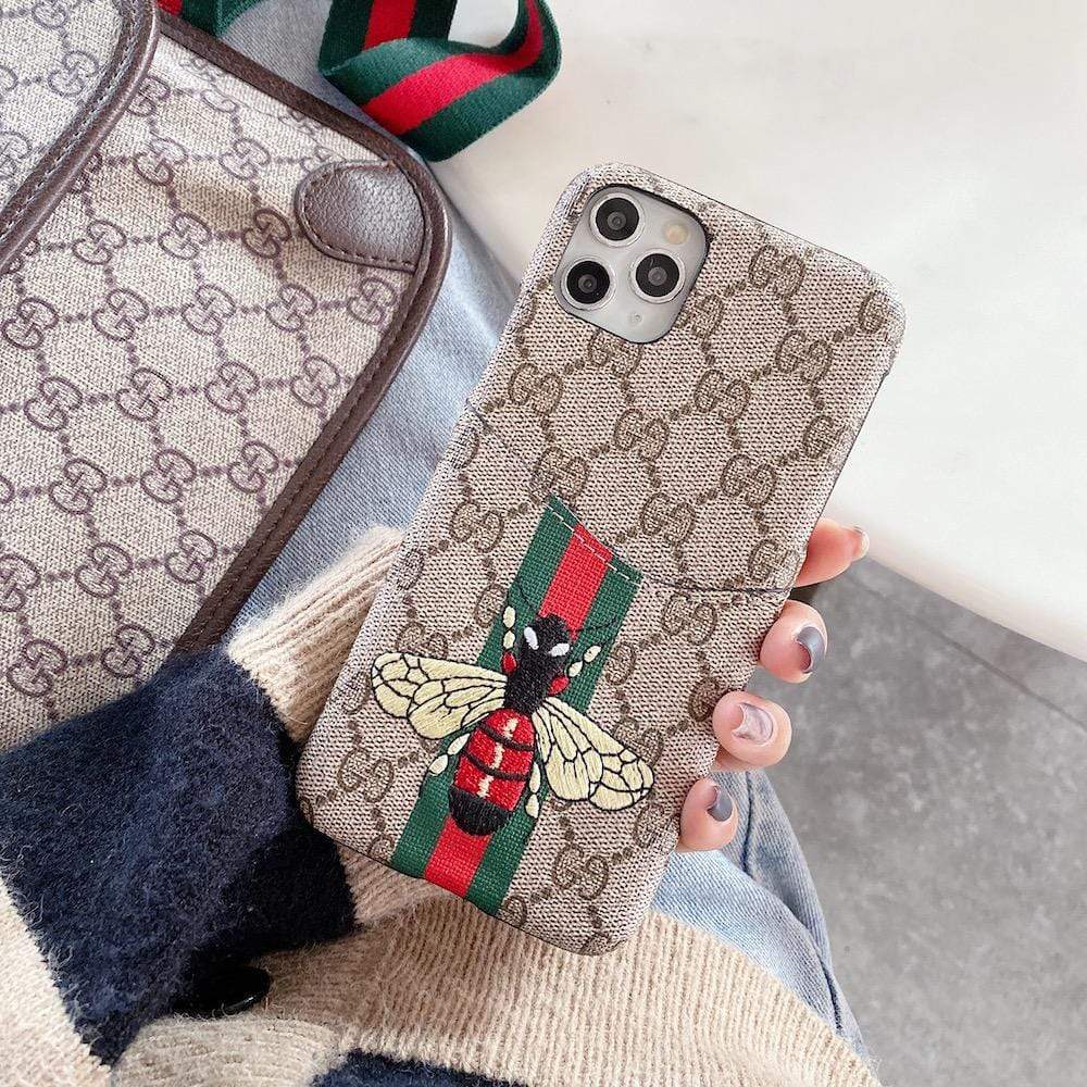 HypedEffects gucci Iphone Cases With Card Pockets (iPhone 12 to 14)