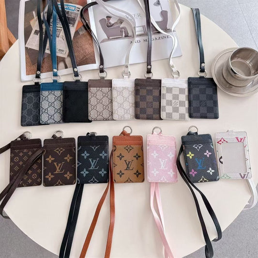 HypedEffects gucci & louis vuitton ID Card Holder with Lanyard