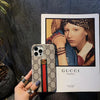 HypedEffects Gucci Monogram Canvas iPhone Case with Stripe Detail