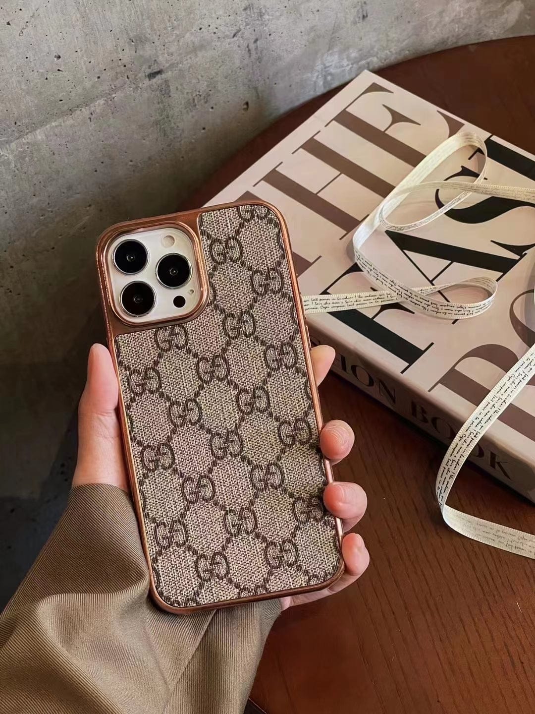 HypedEffects gucci Ophidia iPhone 15 Case with Credit Card Pouch